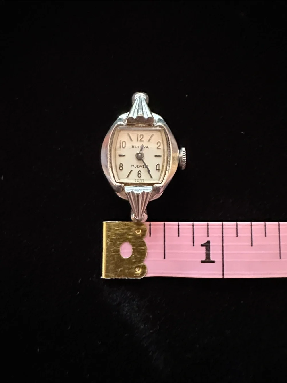 Vintage 1963 Bulova 17 Jewels 10K RGP Mechanical Ladies Cocktail Watch Head